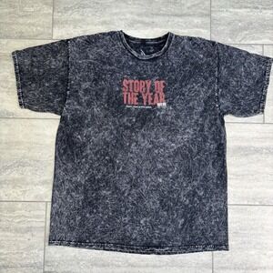 Story Of The Year Twenty Years Of Page Avenue Men's Black Stone Wash Tee XXL